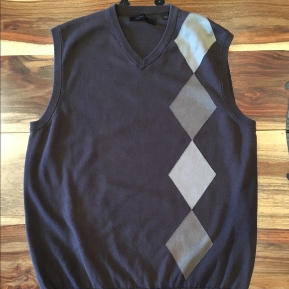 Donated Feb 2026 - Off Axist Brown Sweater Vest, Size Large - Picture 2 of 8